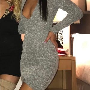 Miss guided Low cut Body con dress